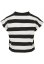 Čierno/biele dámske tričko Urban Classics Stripe Short