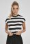 Čierno/biele dámske tričko Urban Classics Stripe Short