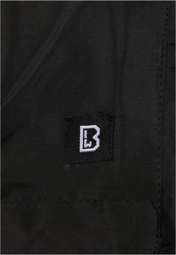 Čierna pánska zimná bunda Brandit Windbreaker Sherpa