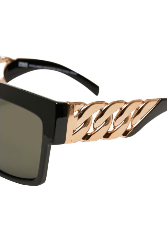 Sunglasses Zakynthos with Chain - black/gold