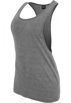 Ladies Loose Burnout Tank - darkgrey