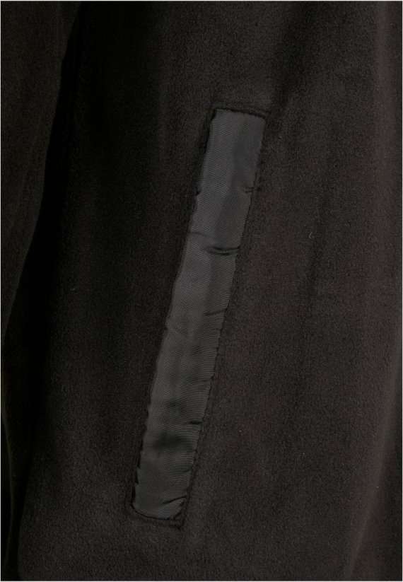 Černá pánská bunda Urban Classics Patched Micro Fleece