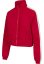Bunda Urban Classics Ladies Short Striped Crinkle Track Jacket - red/wht
