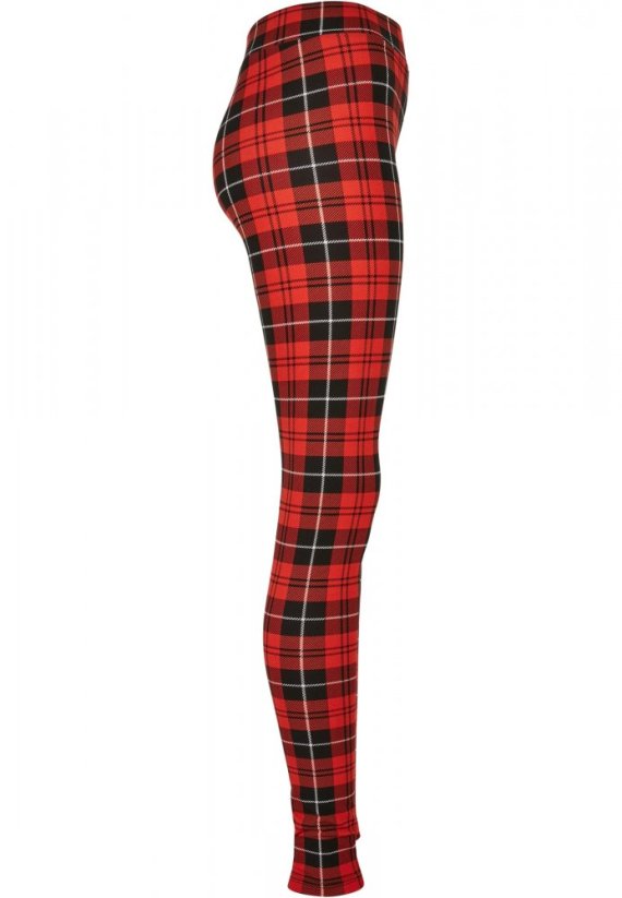 Ladies Soft AOP Leggings - redcheck