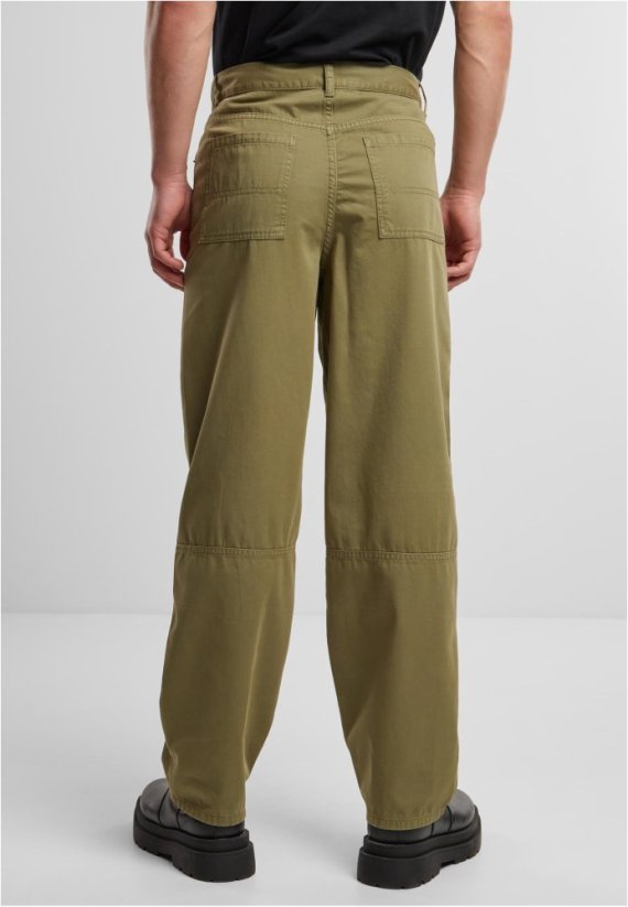 90es Pants With Dividing Seams - olive - Rozmiar: 30