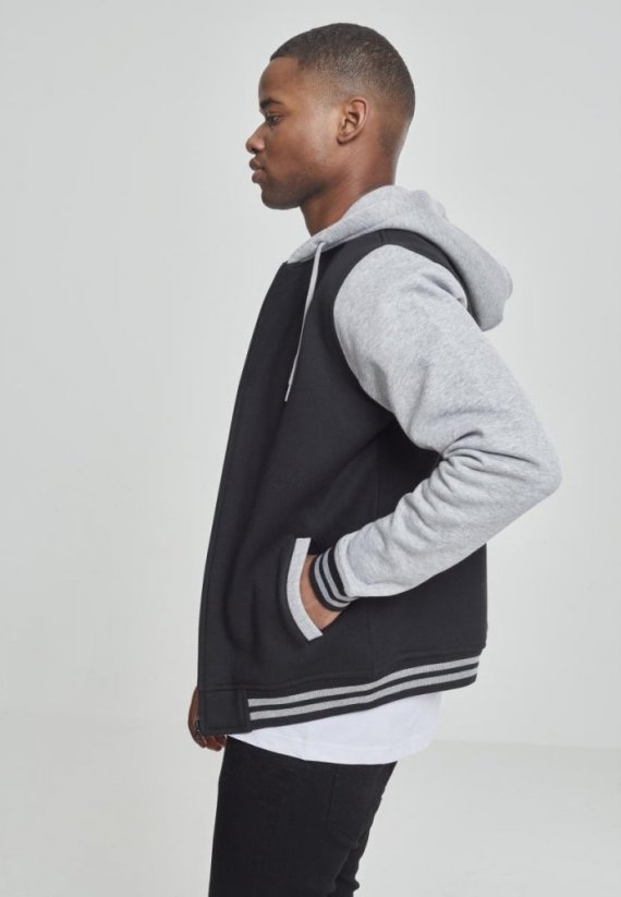 Černo/šedá pánská mikina Urban Classics 2-tone