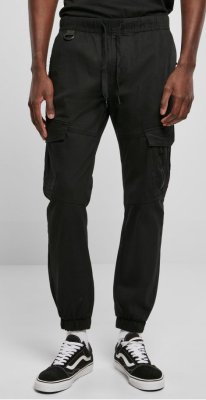 Pánske nohavice Southpole Cargo Jogger W/ Zipper & D-Ring - jet black