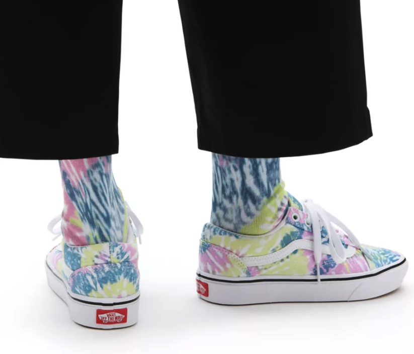 Boty Vans Comfycush Old Skool tie dye orchid/true white