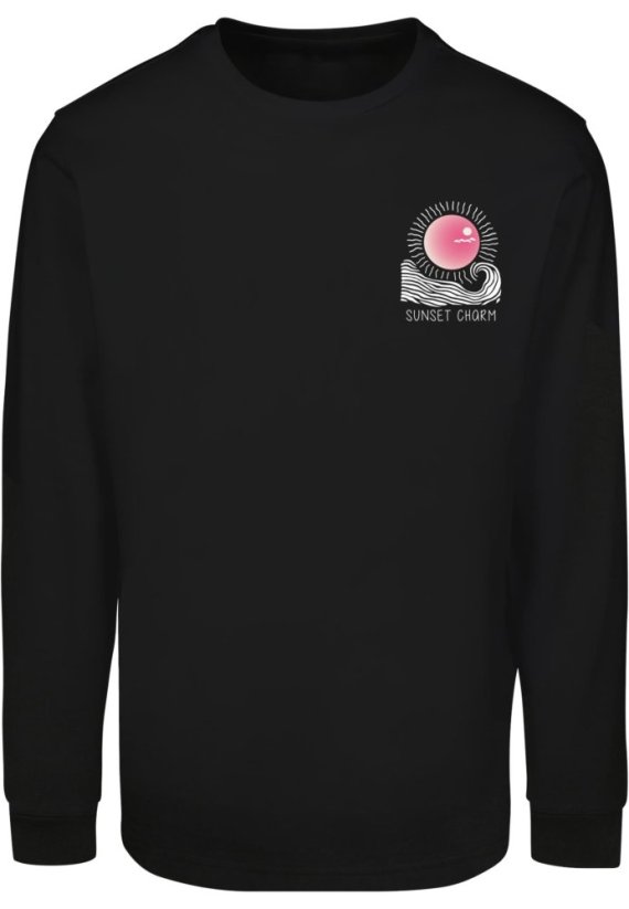 Sunset Charm Longsleeve With Cuffrib black M