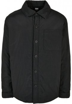 Padded Nylon Shirt Jacket