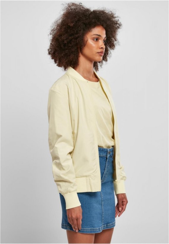 Dámská jarní/podzimní bomber bunda Urban Classics - žlutá