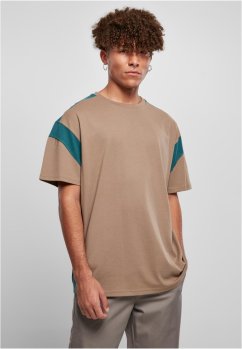 Active Tee - darkkhaki/teal