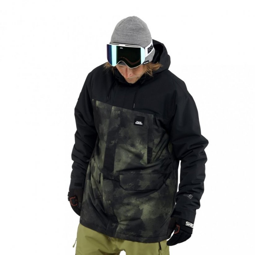 Čierna pánska zimná snowboardová bunda Horsefeathers Cordon II