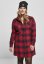 Dámská košile Urban Classics Check Shirt Dress - tmavě modrá/červená