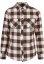 Ladies Turnup Checked Flanell Shirt - pink/brown