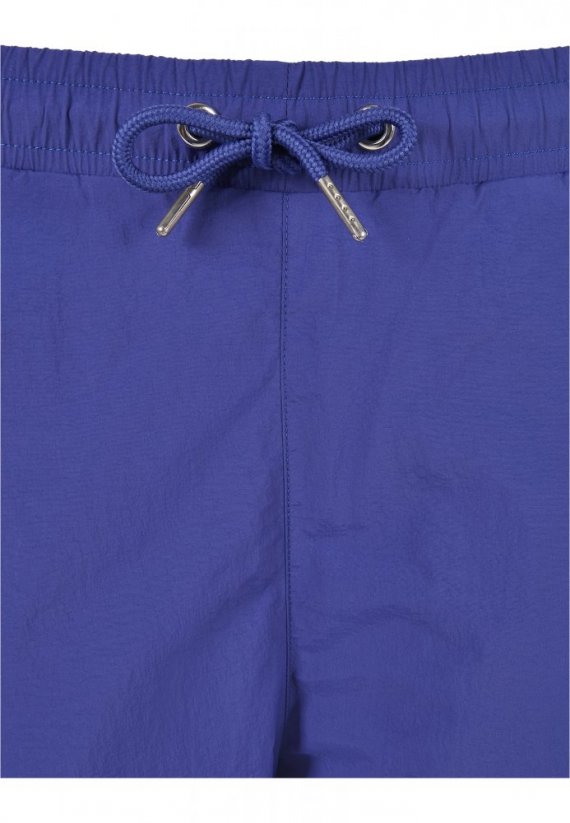 Ladies High Waist Crinkle Nylon Cargo Pants - bluepurple