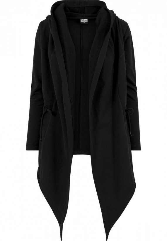Mikina Urban Classics Ladies Hooded Sweat Cardigan - black