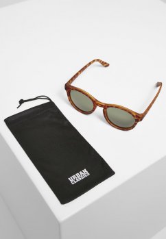 Brýle Urban Classics Sunglasses Sunrise UC - brown leo/green