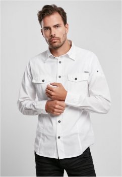 Bílá pánská košile Brandit Slim Worker Shirt