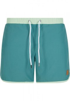 Pánské koupací šortky Urban Classics Retro - zelené