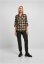 Ladies Turnup Checked Flanell Shirt - black/softtaupe