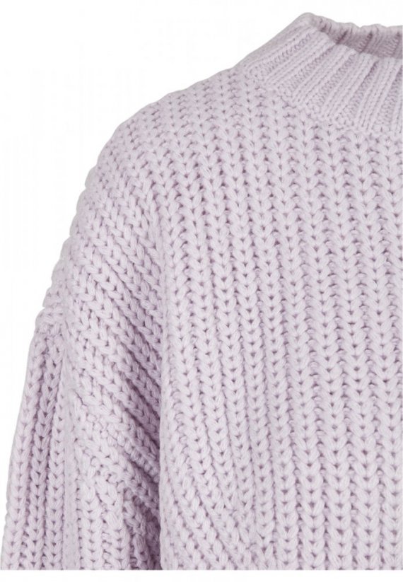 Ladies Wide Oversize Sweater - softlilac