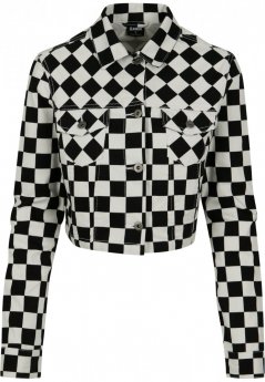 Bunda Urban Classics Ladies Short Check Twill Jacket