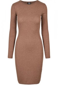 Ladies Rib Dress - darkkhaki