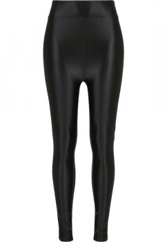 Černé dámské legíny Urban Classics Highwaist Shiny Metalic