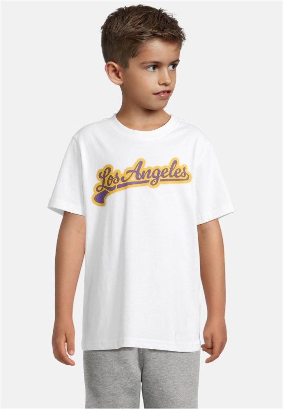 T-Shirt 2 Pack - kurzarm - Los Angeles Compton white+heathergrey 146/152