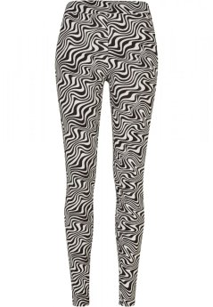 Ladies Soft AOP Leggings - psychedelicblack
