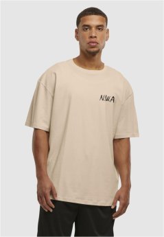N.W.A Logo FB Oversize Tee  - whitesand