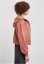 Ladies Short Oversized Zip Jacket - terracotta