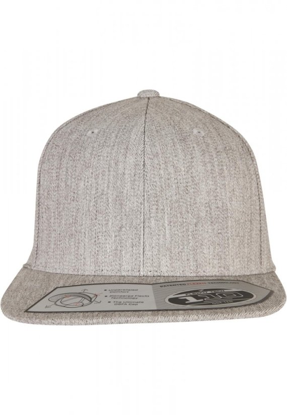 110 Fitted Snapback - heathergrey