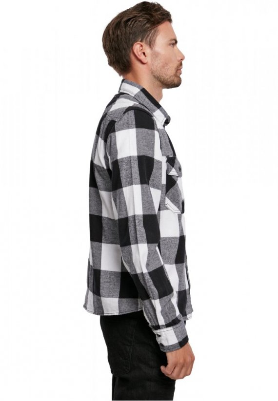 Bilo/černá pánská košile Brandit Checked Shirt