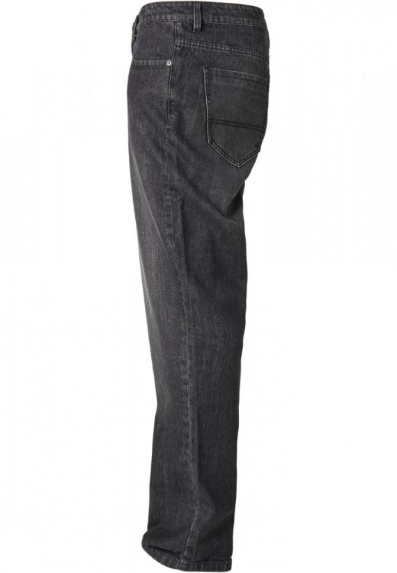 Čierne pánske džínsy Urban Classics Loose Fit Jeans