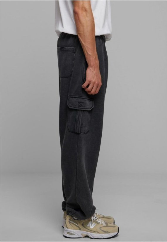 Acid Washed Cargo Sweatpants - Rozmiar: M