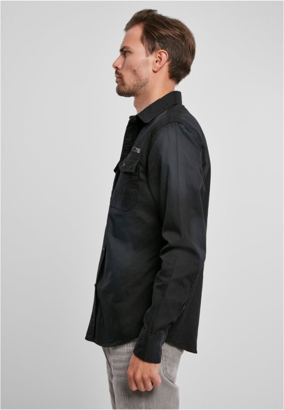 Čierna pánska košeľa Brandit Hardee Denim Shirt