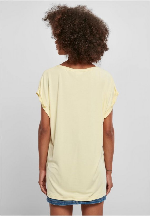 Ladies Modal Extended Shoulder Tee - softyellow