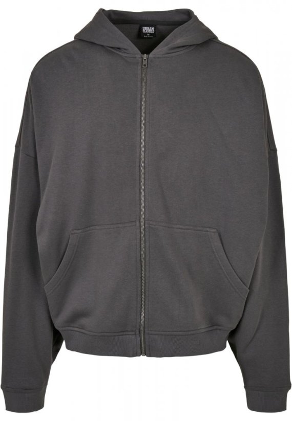 Pánska mikina Urban Classics Organic 90 Zip Hoody - darkshadow