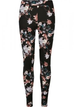 Ladies Soft AOP Leggings - blacksoftflower