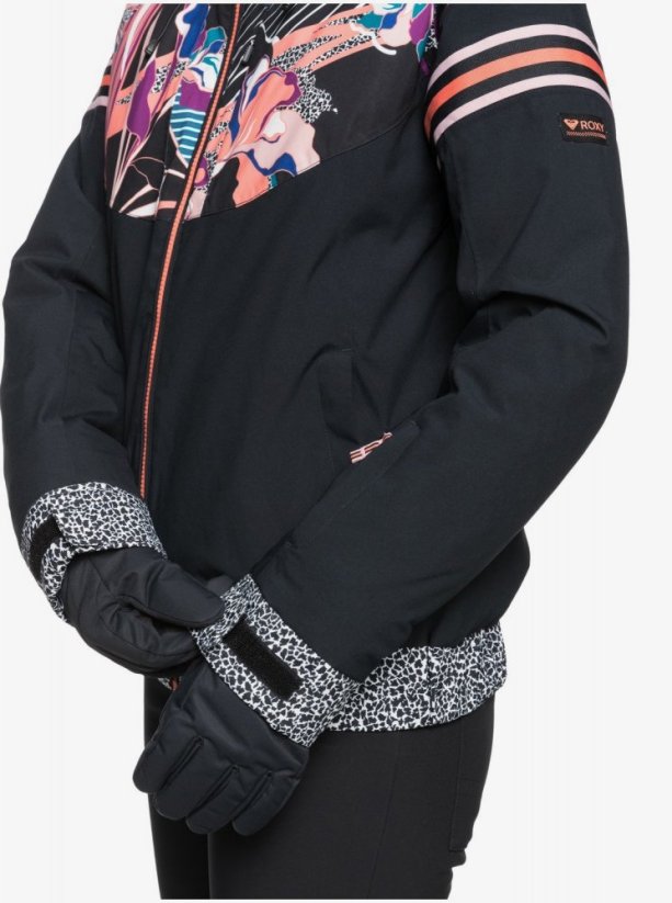 Bunda Roxy Pop Snow Meridian true black pop flowers