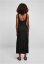Ladies 7/8 Length Valance Summer Dress - black