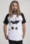 T-shirt Brandalised - Banksy´s Graffiti Panda Raglan Tee vwhite/black
