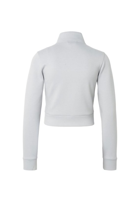 Ladies Slim Fit Scuba Track Jacket - lightasphalt