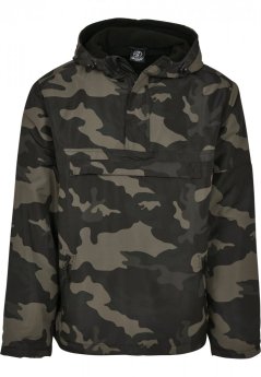Pánska bunda Fleece Pull Over Windbreaker - darkcamo