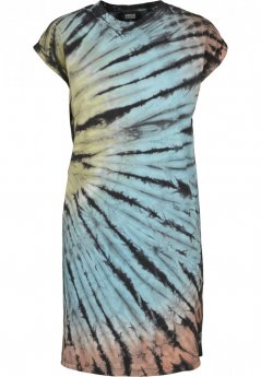 Sukienka damska Urban Classics Tie Dye - kolorowy nadruk