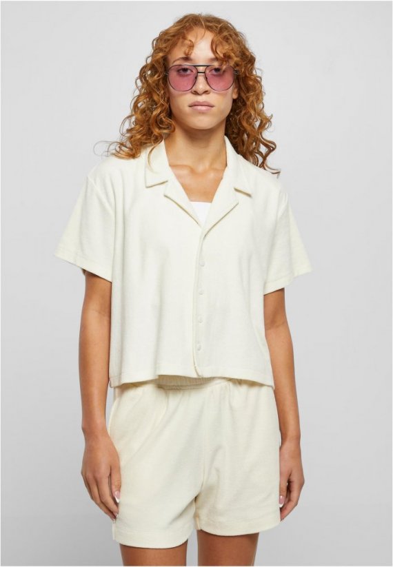 Ladies Towel Resort Shirt - palewhite