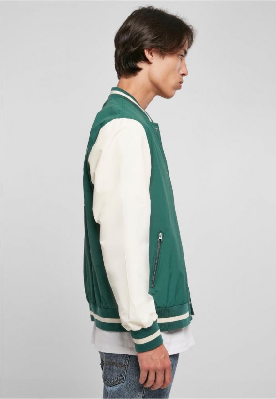 Starter Nylon College Jacket - darkfreshgreen/palewhite