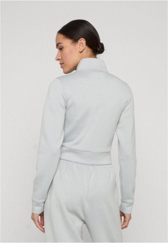 Ladies Slim Fit Scuba Track Jacket - lightasphalt